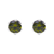 ontique-925-silver-olive-green-studs-earrings-for-women